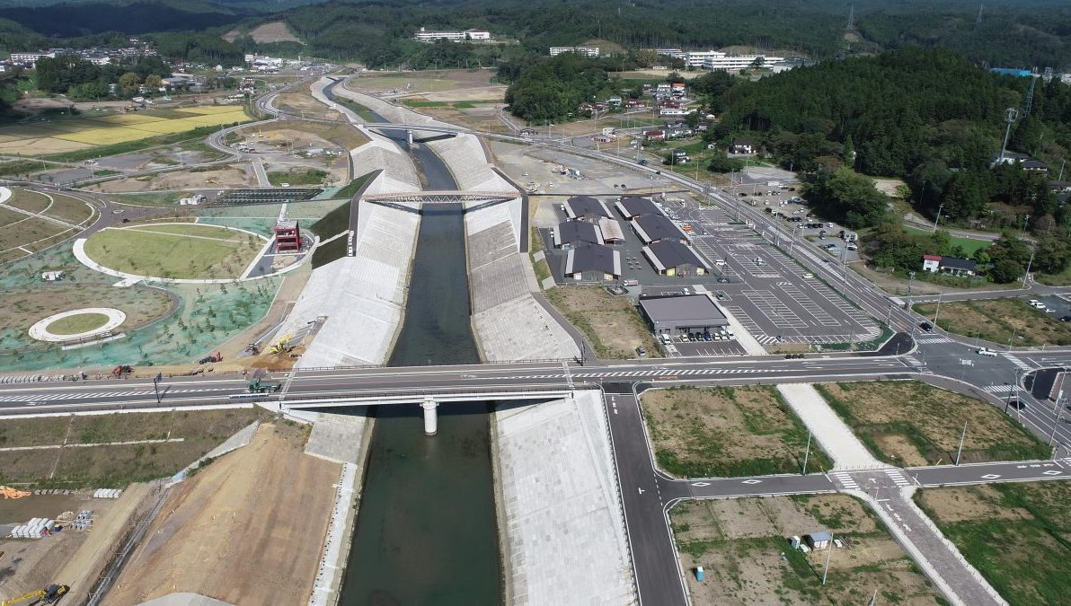 南三陸町志津川地区震災復興事業についてUAVを用いた記録映像を作成しました。