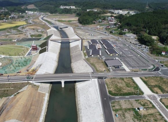 南三陸町志津川地区震災復興事業についてUAVを用いた記録映像を作成しました。